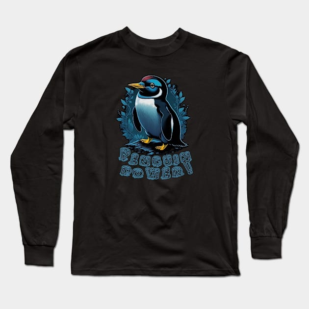 Penguin power! Long Sleeve T-Shirt by ElArrogante